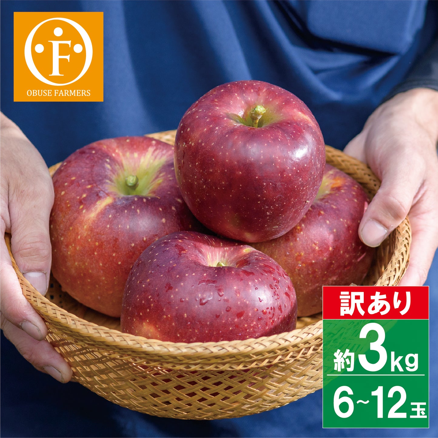 りんご 秋映(訳アリ家庭用) 約3kg 【送料無料】